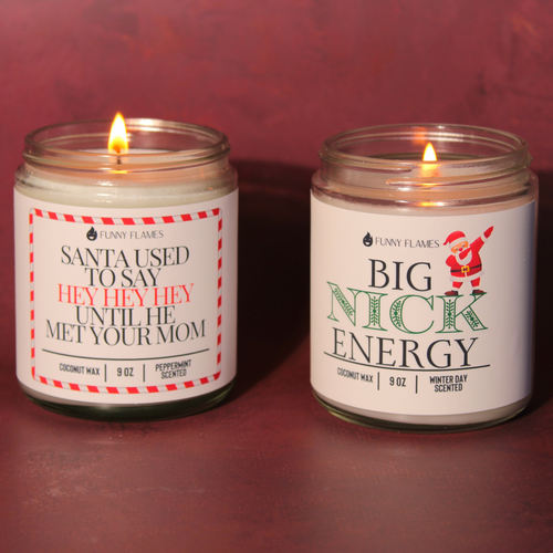 Big Nick Energy - funny candle holiday gift