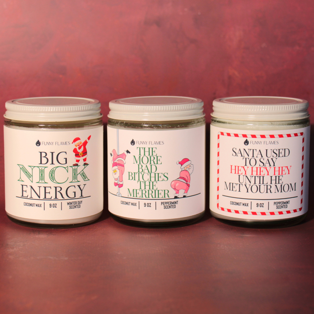 Big Nick Energy - funny candle holiday gift