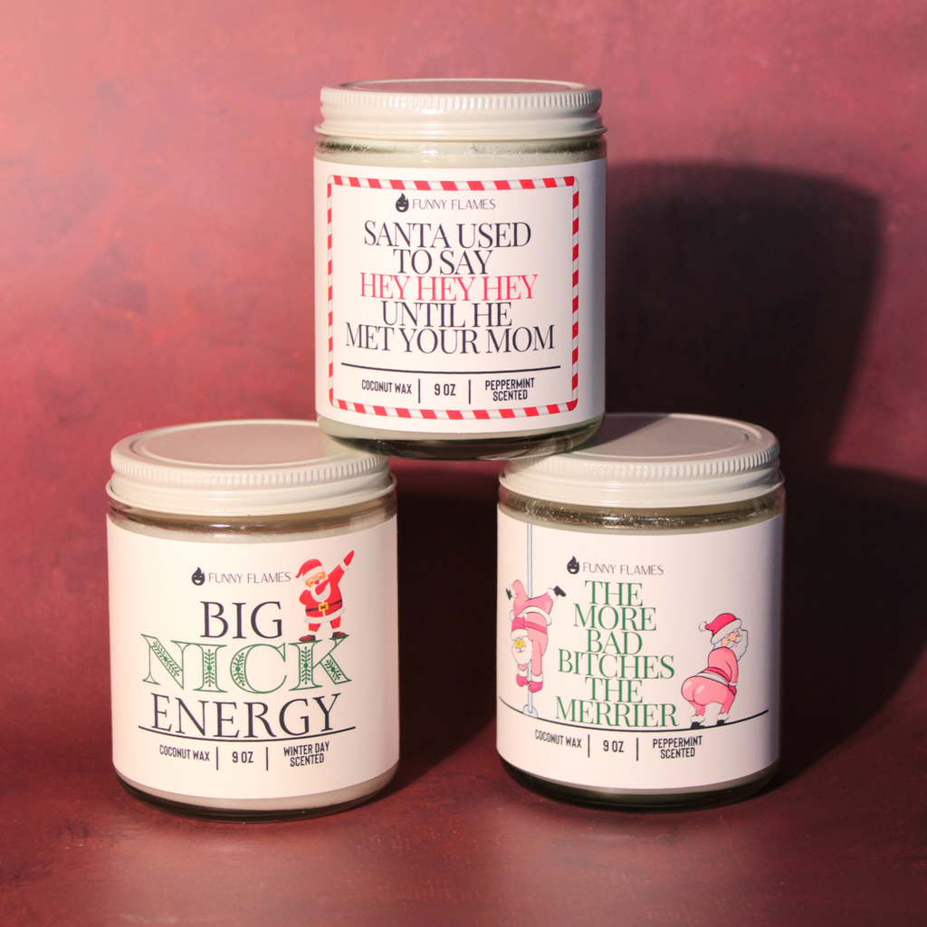Big Nick Energy - funny candle holiday gift