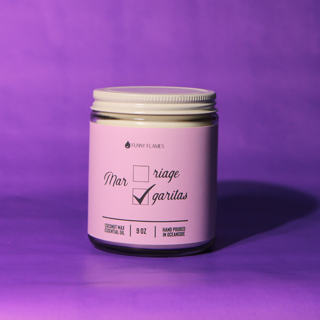 Marriage? Margaritas? Funny Flames Candle